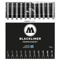 Molotow Blackliner Fineliner Zwart Set 11 Stuks