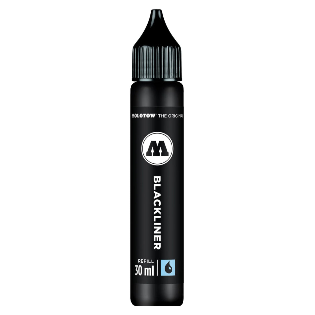 Molotow Blackliner Zwart Navulinkt 30 ml
