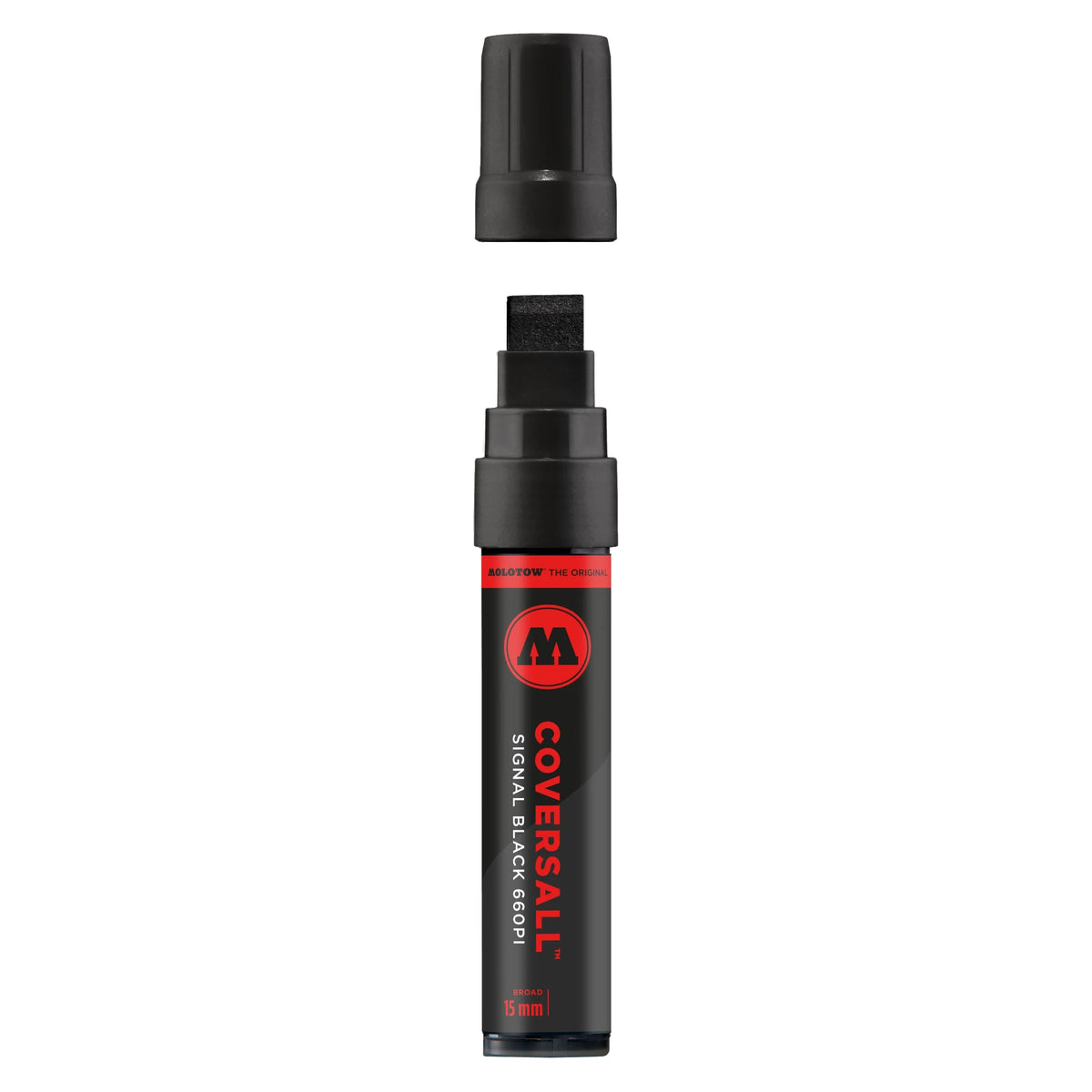 Molotow COVERSALL 660PI Permanent Marker Signaal Zwart - Alcoholmarker 15 mm