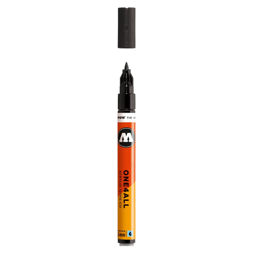 Molotow ONE4ALL 127HS-CO Verfstift Signaal Zwart - Acrylmarker 1,5 mm
