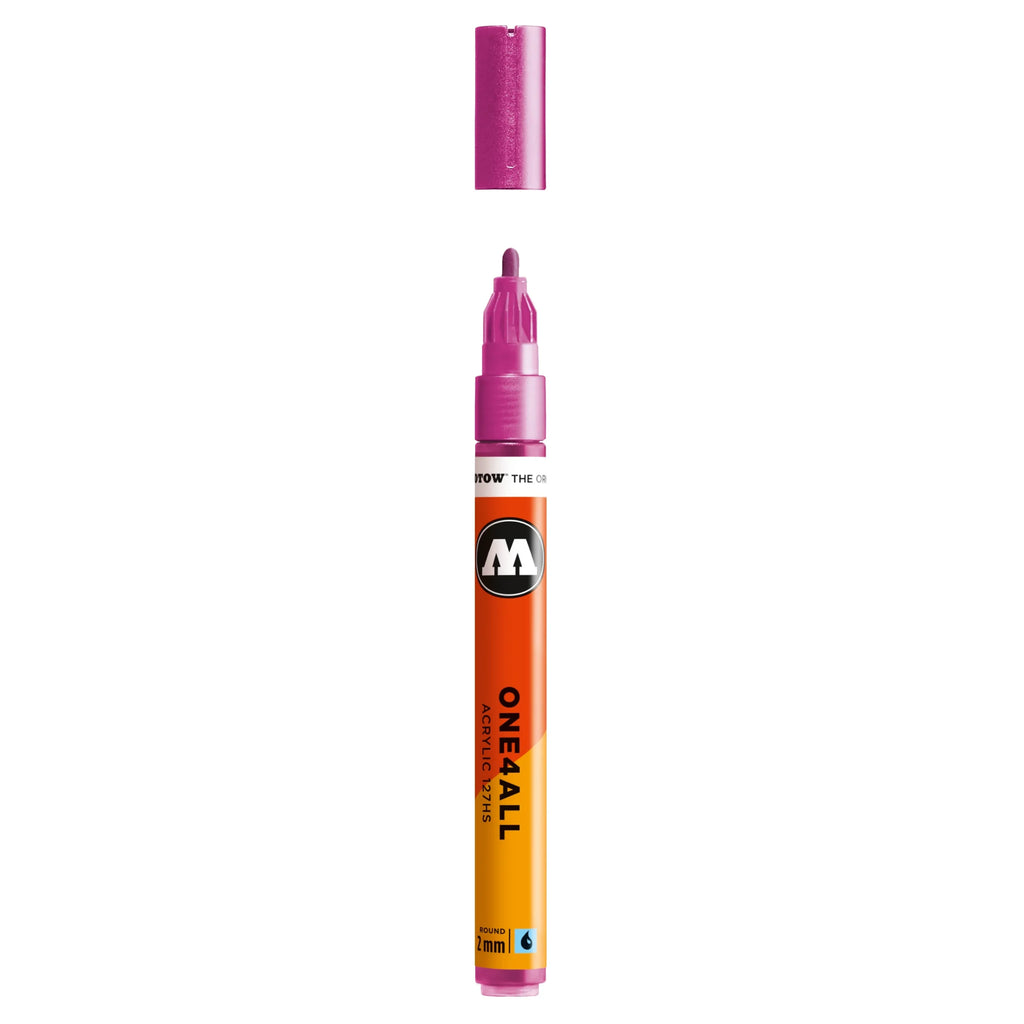 Molotow ONE4ALL 127HS Verfstift Metallic Roze - Acrylmarker 2 mm