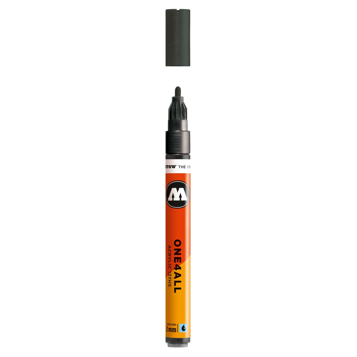 Molotow ONE4ALL 127HS Verfstift Metallic Zwart - Acrylmarker 2 mm