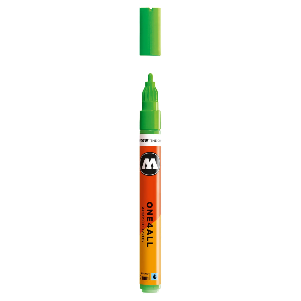 Molotow ONE4ALL 127HS Verfstift Neon Groen Fluo - Acrylmarker 2 mm