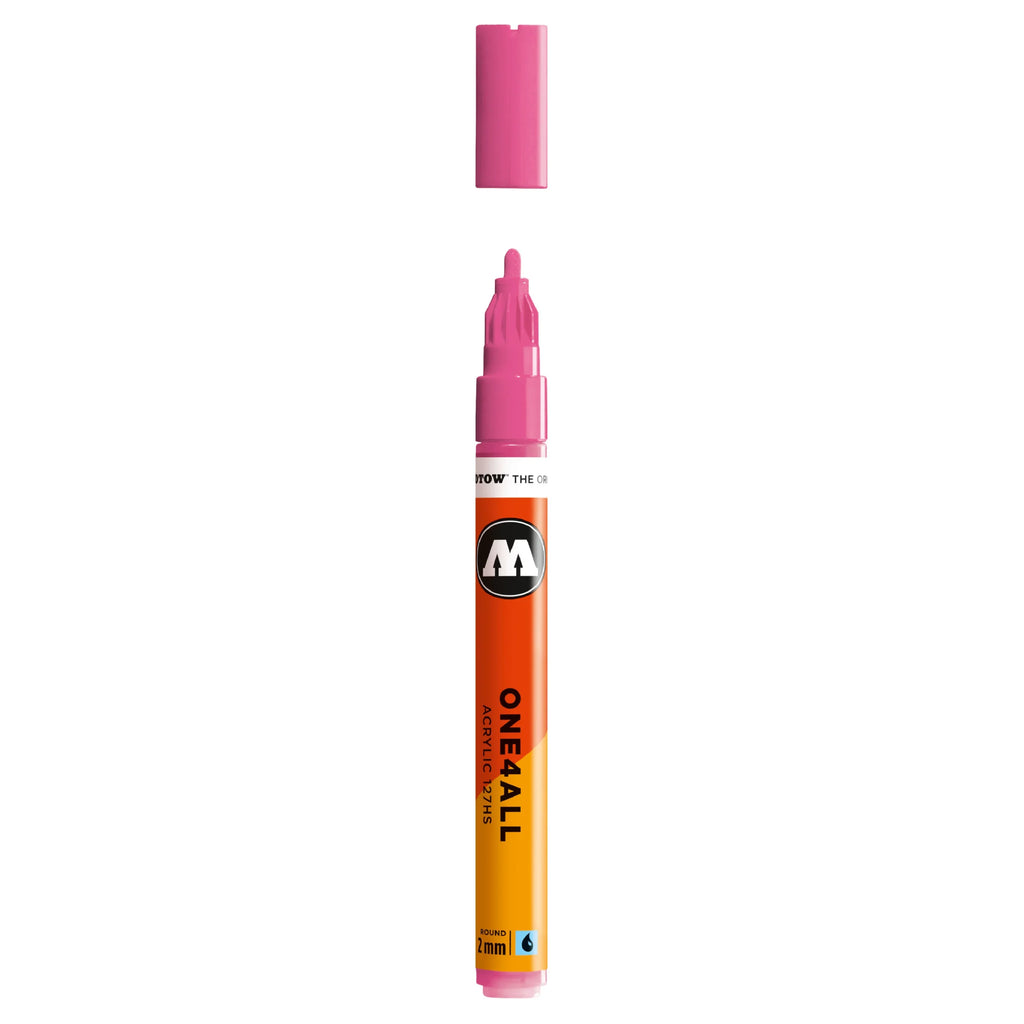 Molotow ONE4ALL 127HS Verfstift Neon Roze - Acrylmarker 2 mm