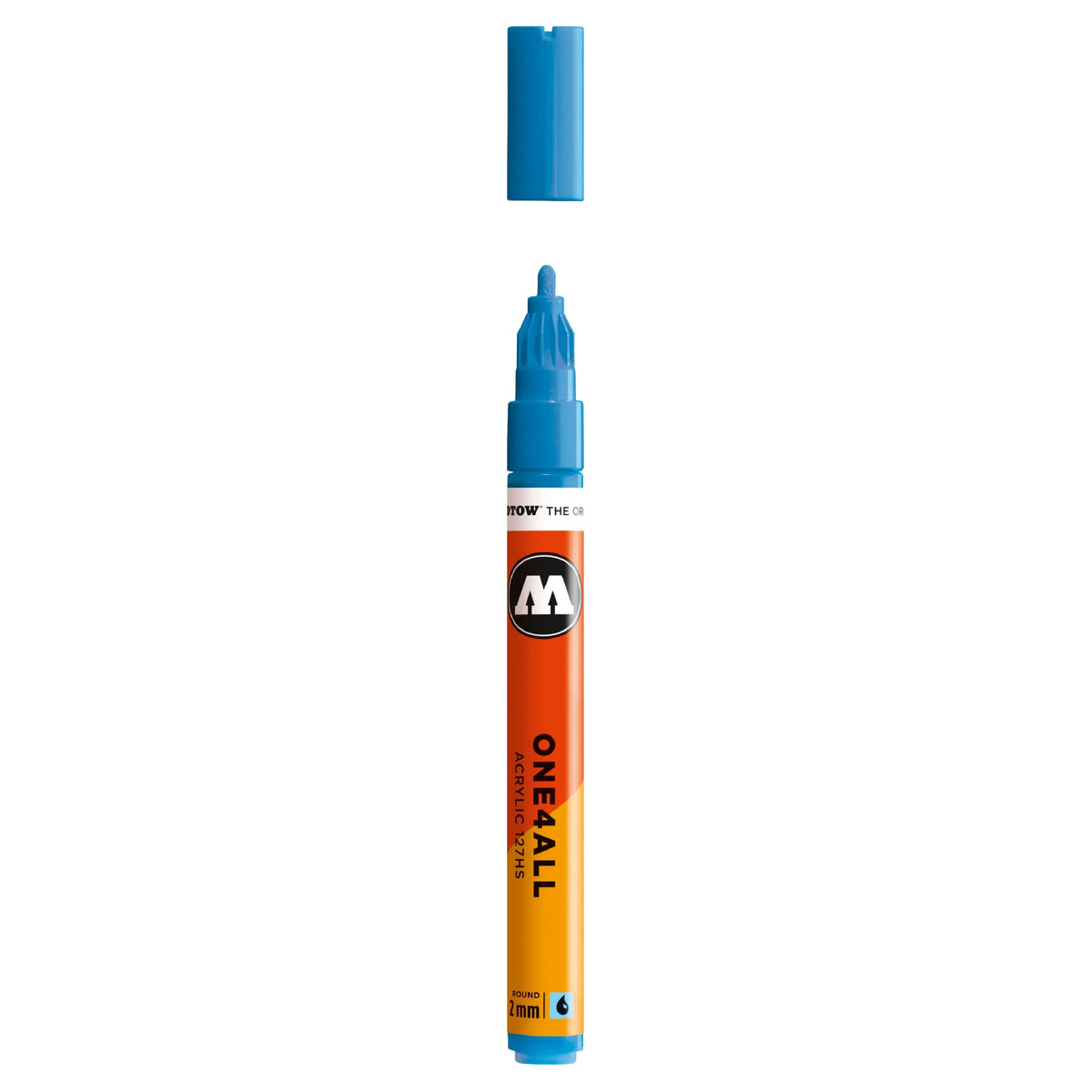 Molotow ONE4ALL 127HS Verfstift Schock Blauw Midden - Acrylmarker 2 mm
