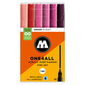 Molotow ONE4ALL 127HS Verfstift Set Roze 6 Stuks - Acrylmarker 2 mm