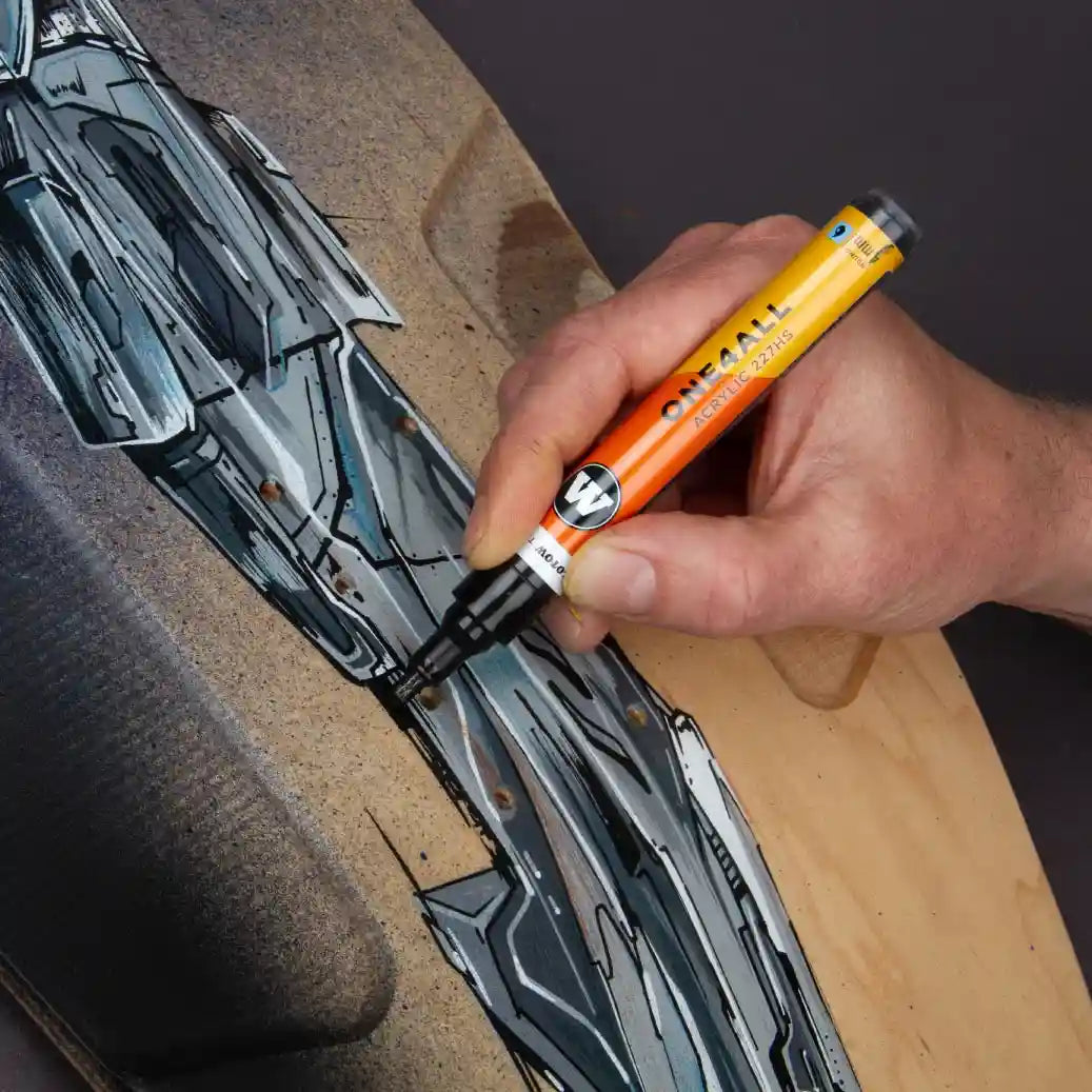 Molotow ONE4ALL 227HS Verfstift Set Hot 6 Stuks - Acrylmarker 4 mm