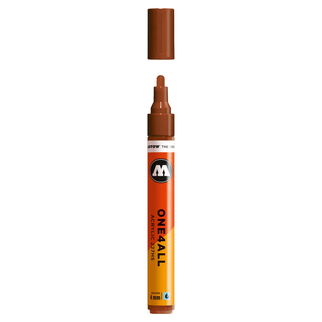 Molotow ONE4ALL 227HS Verfstift Hazelnoot Bruin - Acrylmarker 4 mm