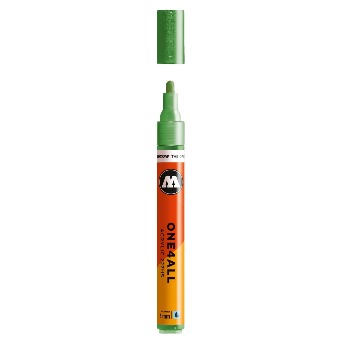 Molotow ONE4ALL 227HS Verfstift Metallic Licht Groen - Acrylmarker 4 mm