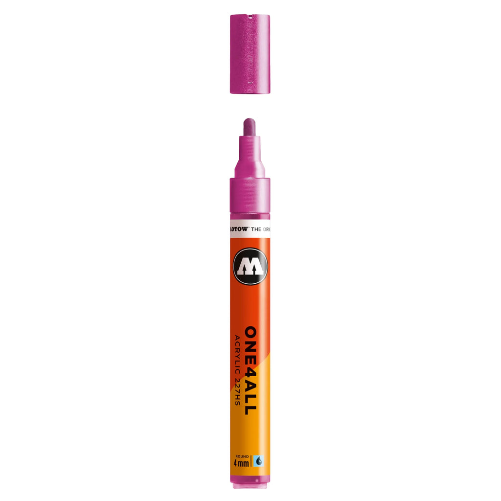 Molotow ONE4ALL 227HS Verfstift Metallic Roze - Acrylmarker 4 mm