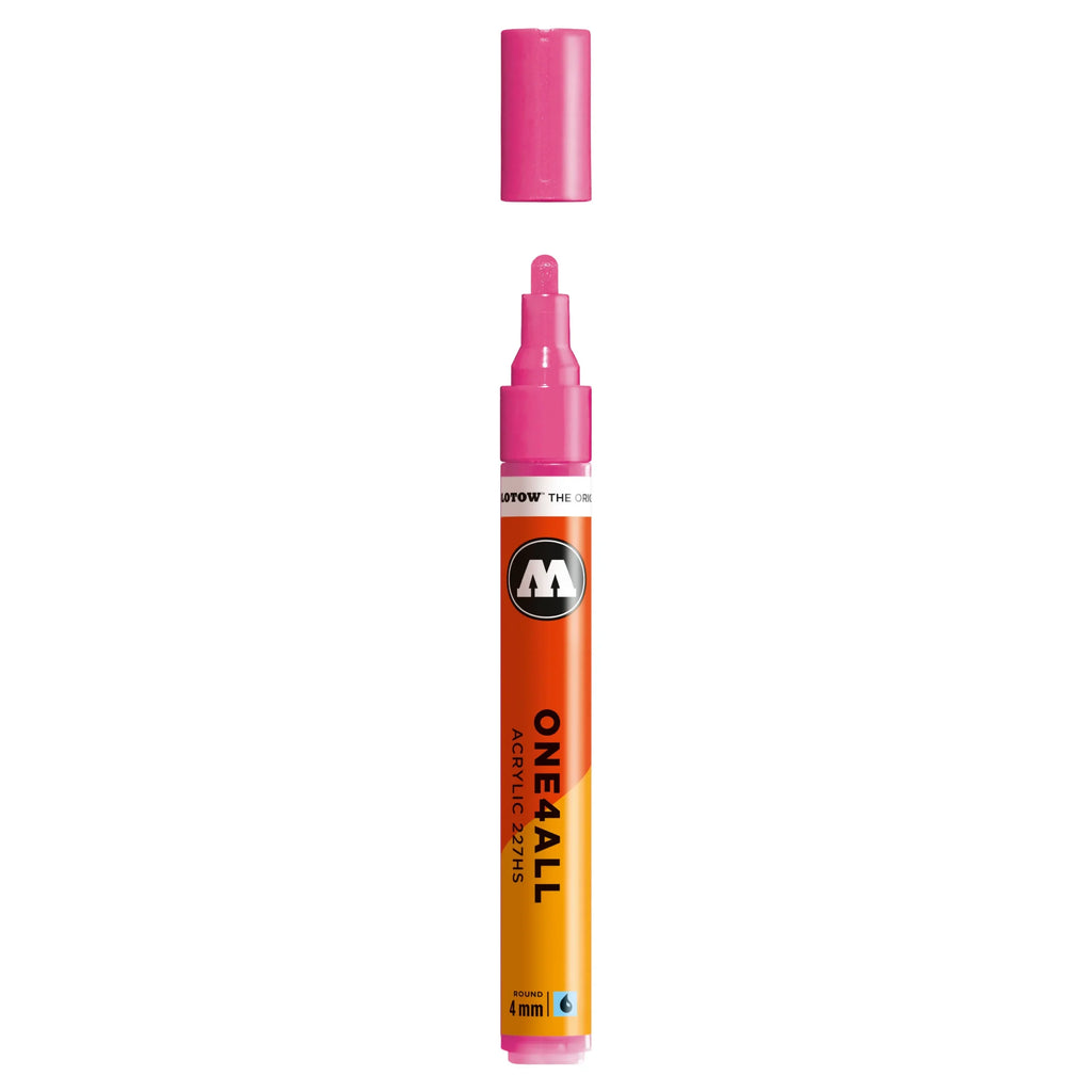 Molotow ONE4ALL 227HS Verfstift Neon Roze - Acrylmarker 4 mm