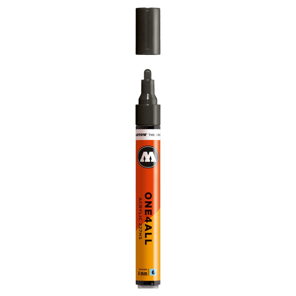 Molotow ONE4ALL 227HS Verfstift Signaal Zwart - Acrylmarker 4 mm