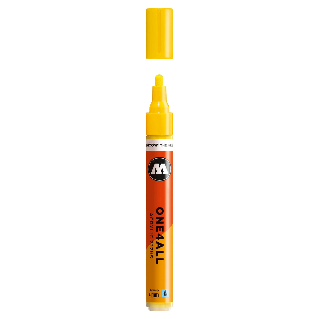 Molotow ONE4ALL 227HS Verfstift Zink Geel - Acrylmarker 4 mm