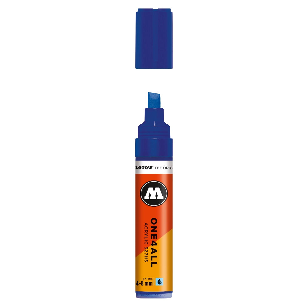 Molotow ONE4ALL 327HS Verfstift Echt Blauw - Acrylmarker 4-8 mm