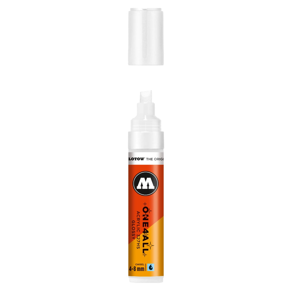Molotow ONE4ALL 327HS Verfstift Glanzend Wit - Acrylmarker 4-8 mm