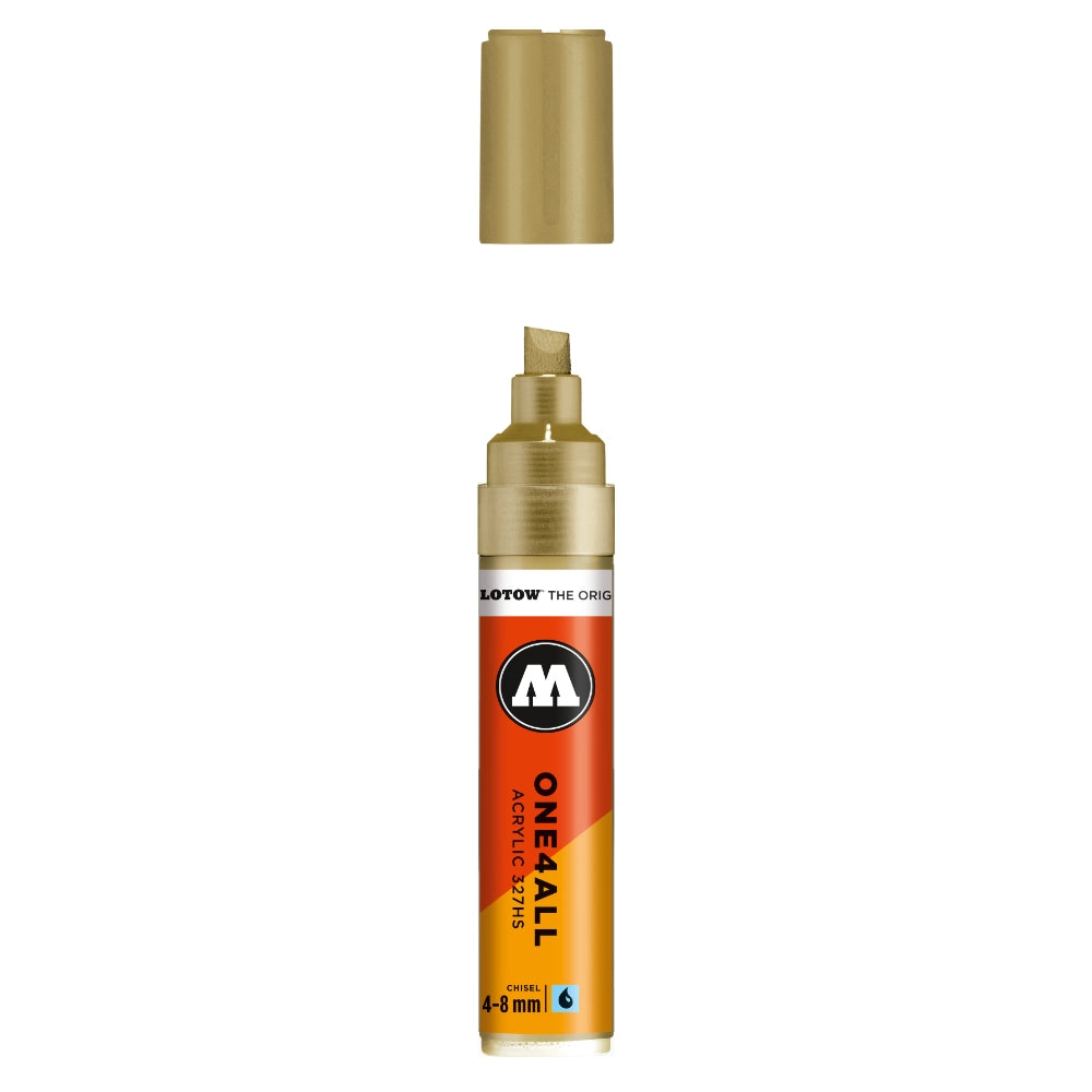 Molotow ONE4ALL 327HS Verfstift Goud - Acrylmarker 4-8 mm