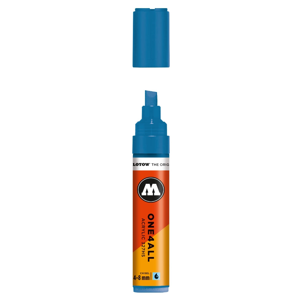 Molotow ONE4ALL 327HS Verfstift Schock Blauw - Acrylmarker 4-8 mm