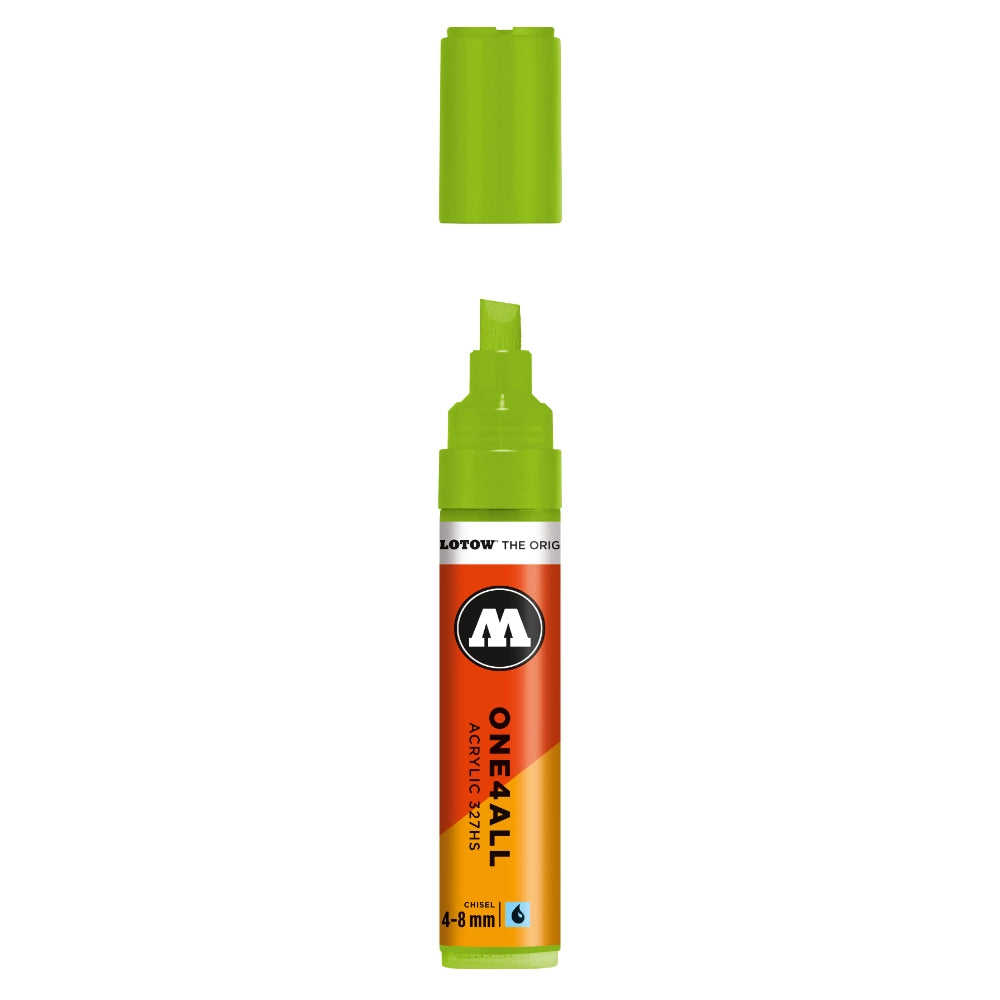 Molotow ONE4ALL 327HS Verfstift Sprinkhaan Groen - Acrylmarker 4-8 mm