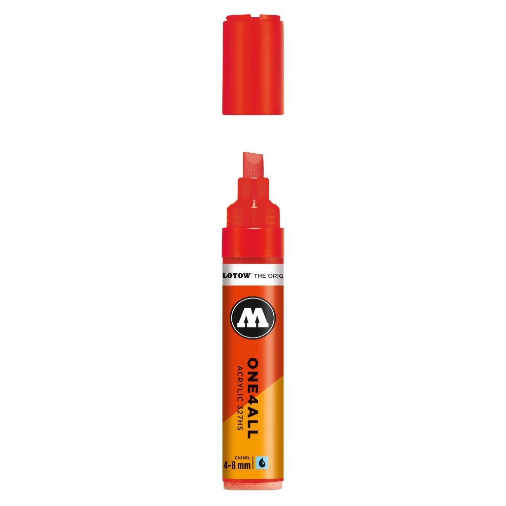 Molotow ONE4ALL 327HS Verfstift Verkeer Rood - Acrylmarker 4-8 mm