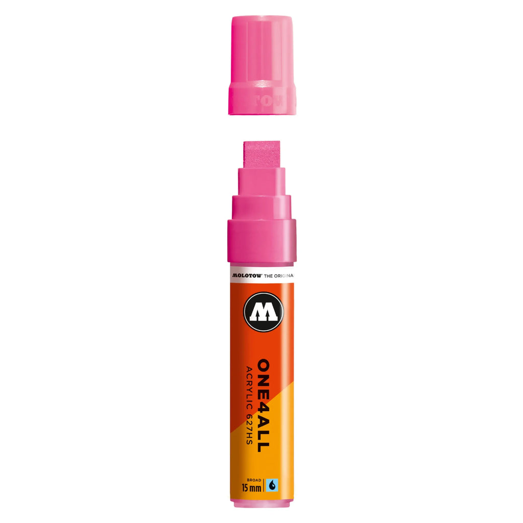 Molotow ONE4ALL 627HS Verfstift Neon Roze - Acrylmarker 15 mm