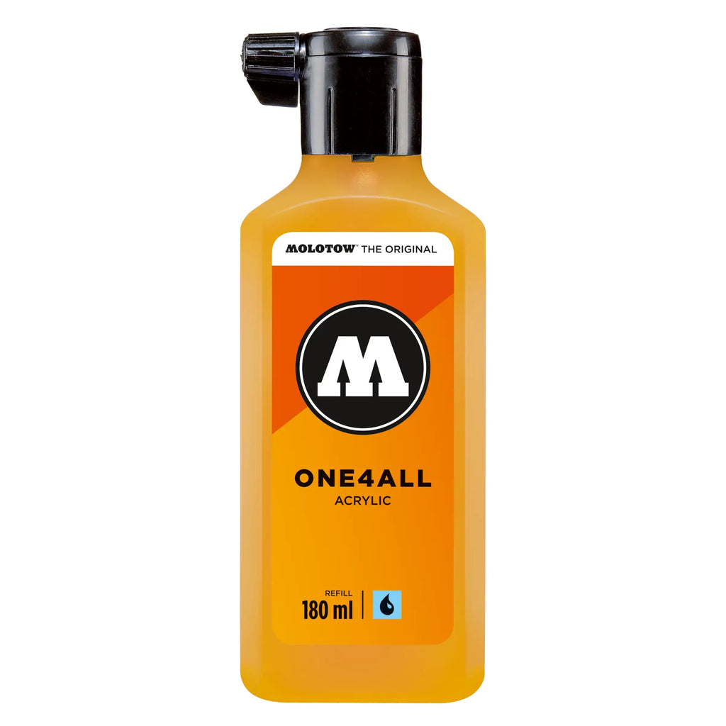 Molotow ONE4ALL Acryl Navulinkt Mosterd Geel - 180 ml