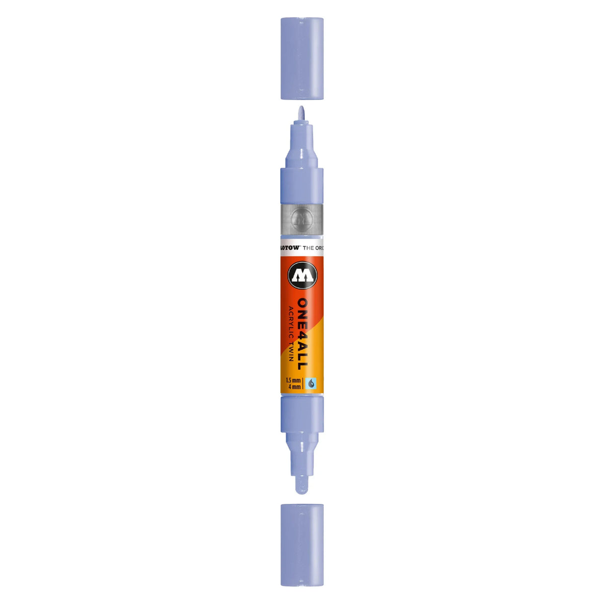 Molotow ONE4ALL TWIN Verfstift Blauw Violet Pastel - Acrylmarker 1,5 en 4 mm