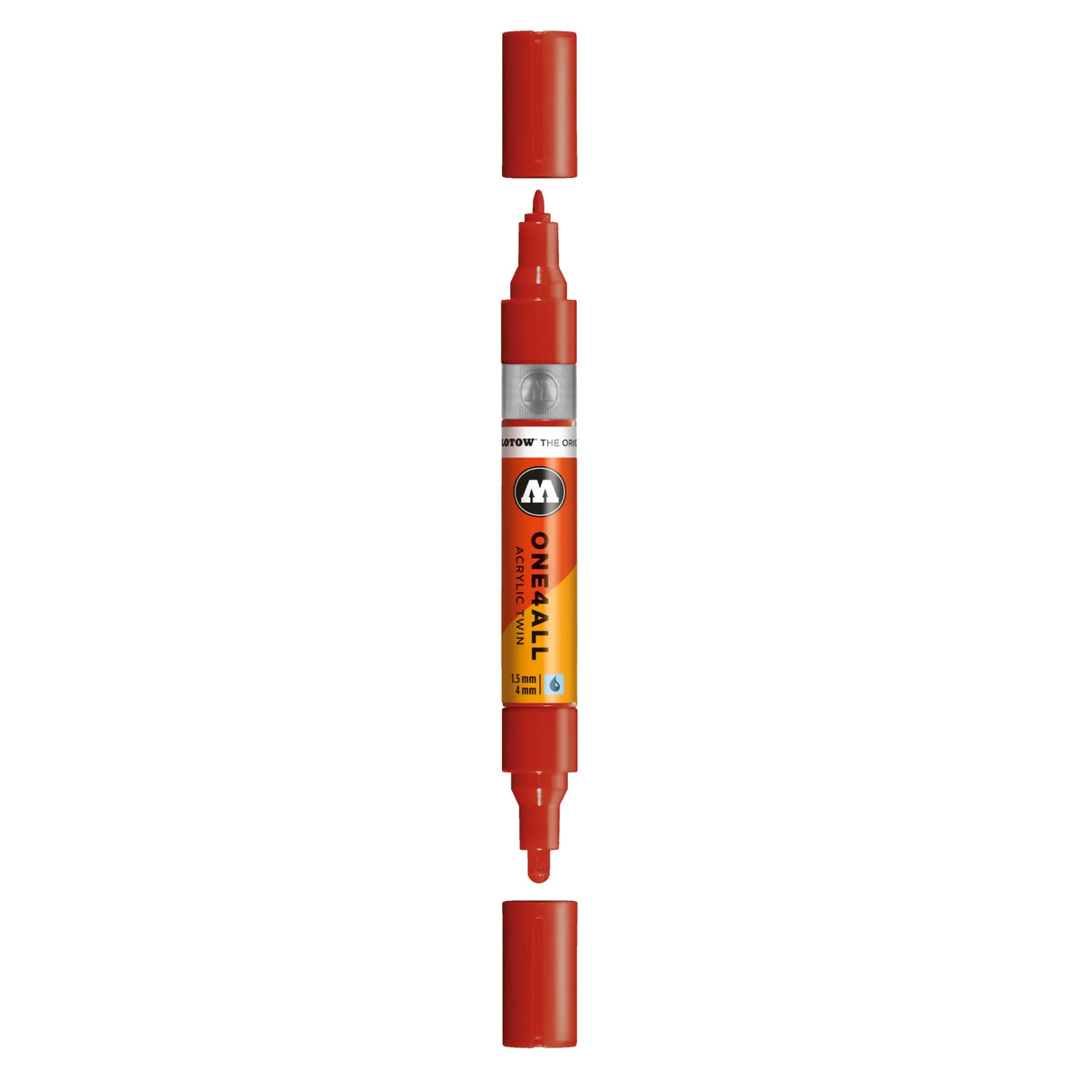 Molotow ONE4ALL TWIN Verfstift Framboos Rood - Acrylmarker 1,5 en 4 mm