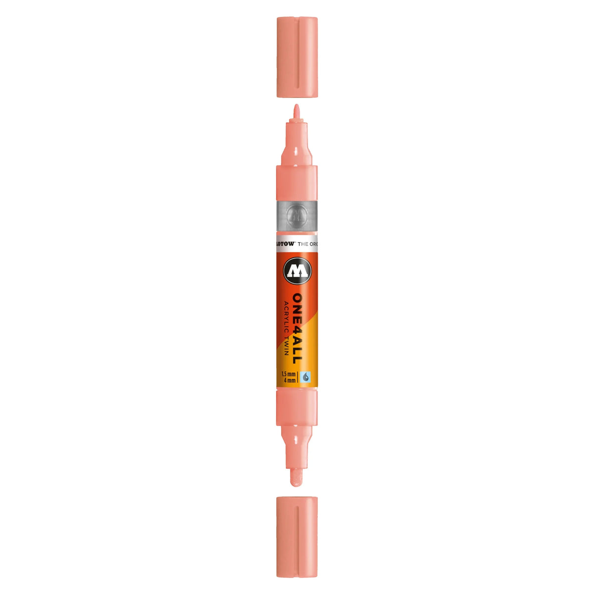 Molotow ONE4ALL TWIN Verfstift Koraal - Acrylmarker 1,5 en 4 mm