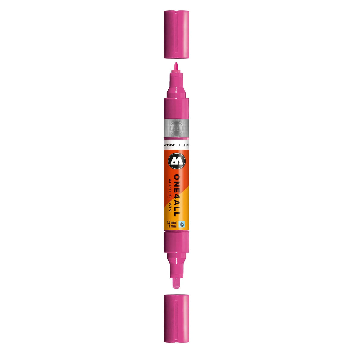 Molotow ONE4ALL TWIN Verfstift Magenta - Acrylmarker 1,5 en 4 mm