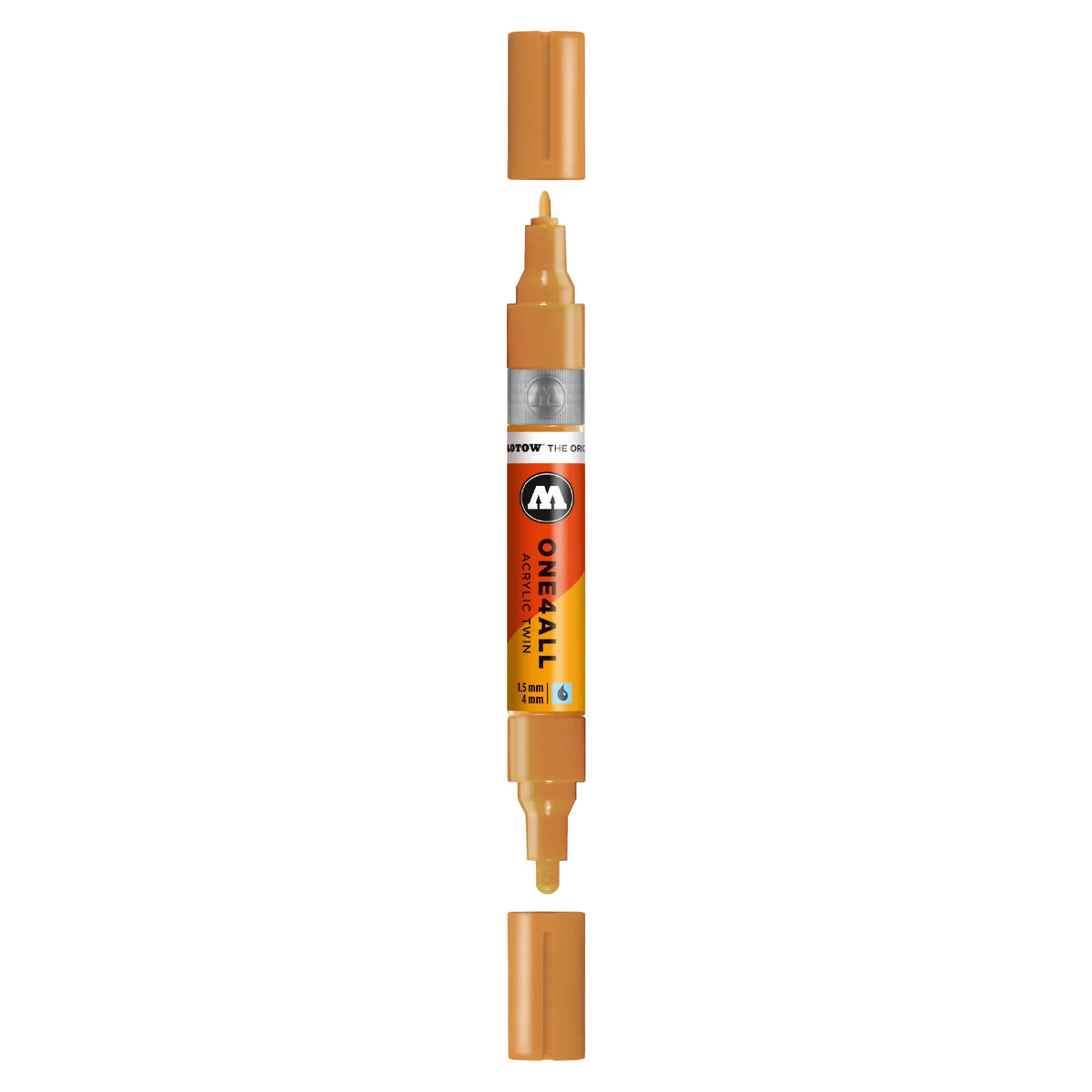 Molotow ONE4ALL TWIN Verfstift Oker Bruin Licht - Acrylmarker 1,5 en 4 mm