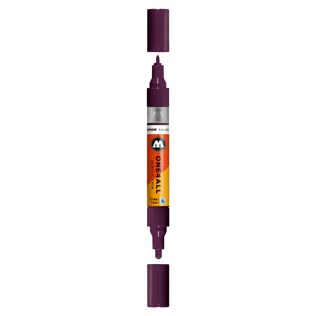 Molotow ONE4ALL TWIN Verfstift Paars Violet - Acrylmarker 1,5 en 4 mm