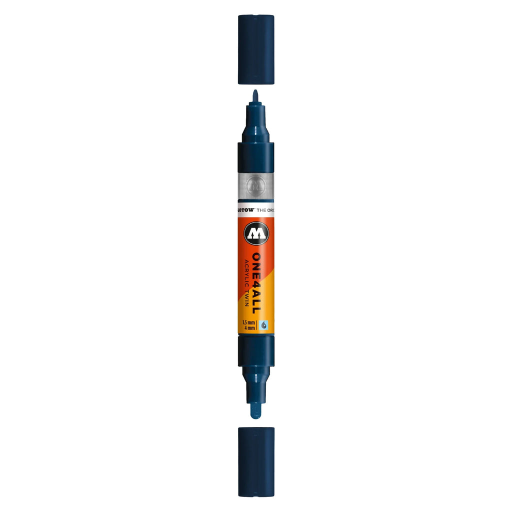 Molotow ONE4ALL TWIN Verfstift Petrol - Acrylmarker 1,5 en 4 mm