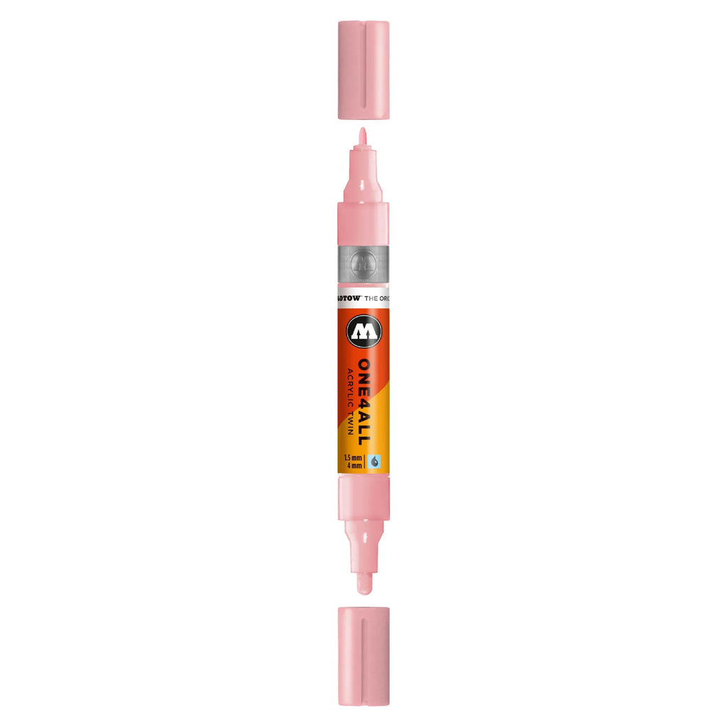 Molotow ONE4ALL TWIN Verfstift Poeder Pastel - Acrylmarker 1,5 en 4 mm