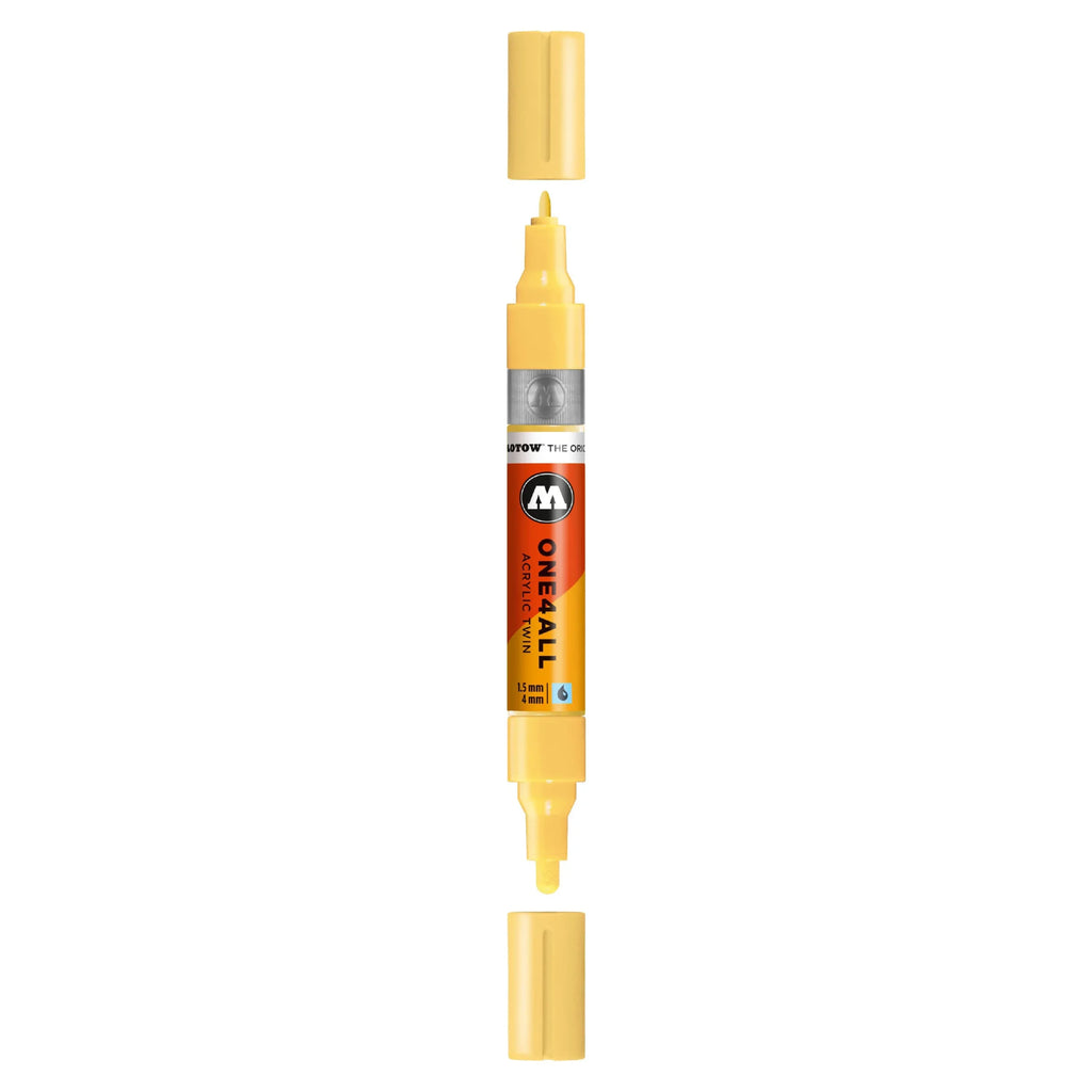 Molotow ONE4ALL TWIN Verfstift Vanille Pastel - Acrylmarker 1,5 en 4 mm