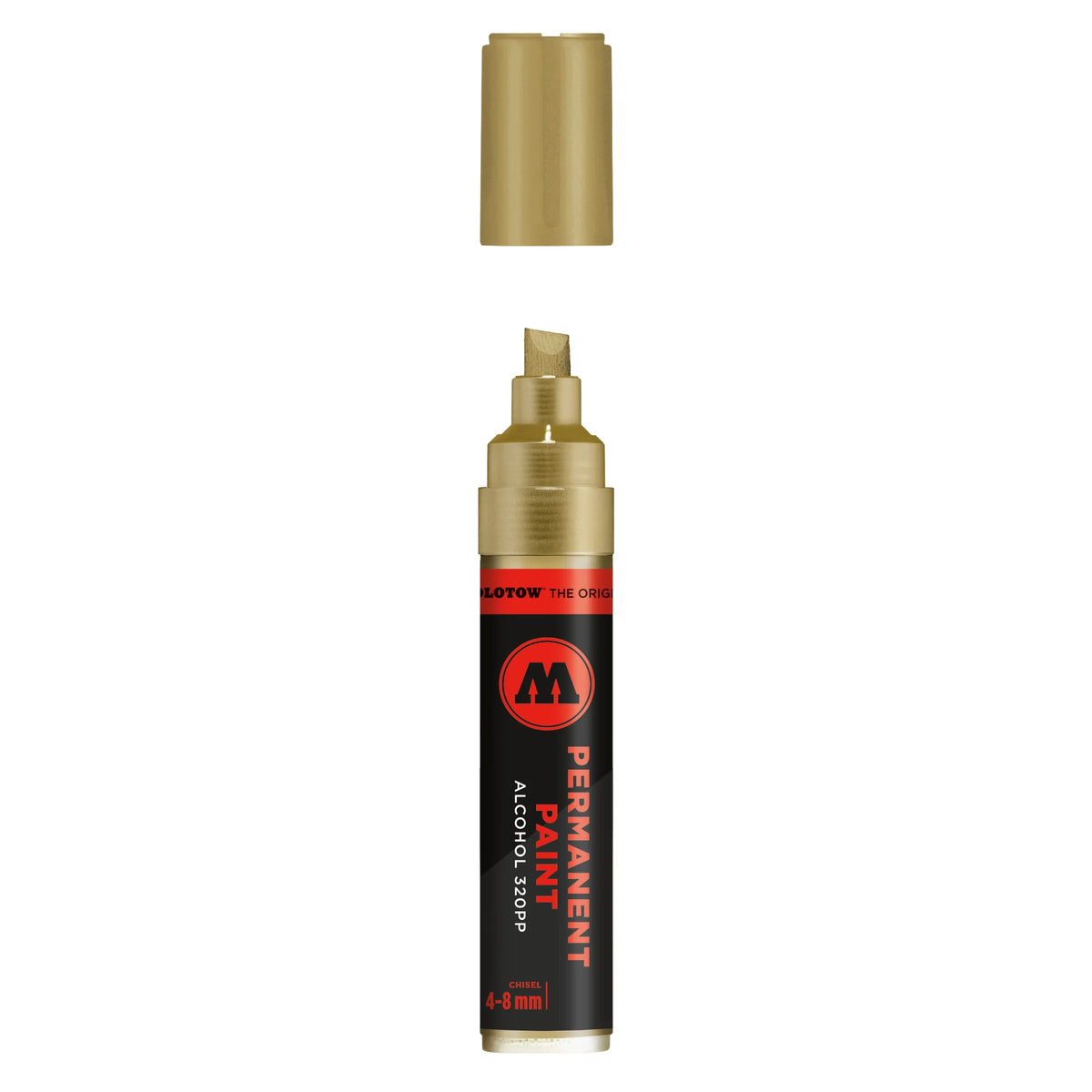 Molotow Permanent Paint 320PP Marker Metallic Goud - Alcoholmarker 4-8 mm