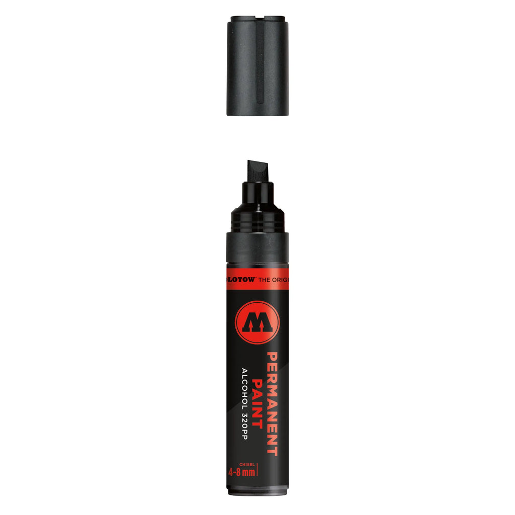Molotow Permanent Paint 320PP Marker Signaal Zwart - Alcoholmarker 4-8 mm