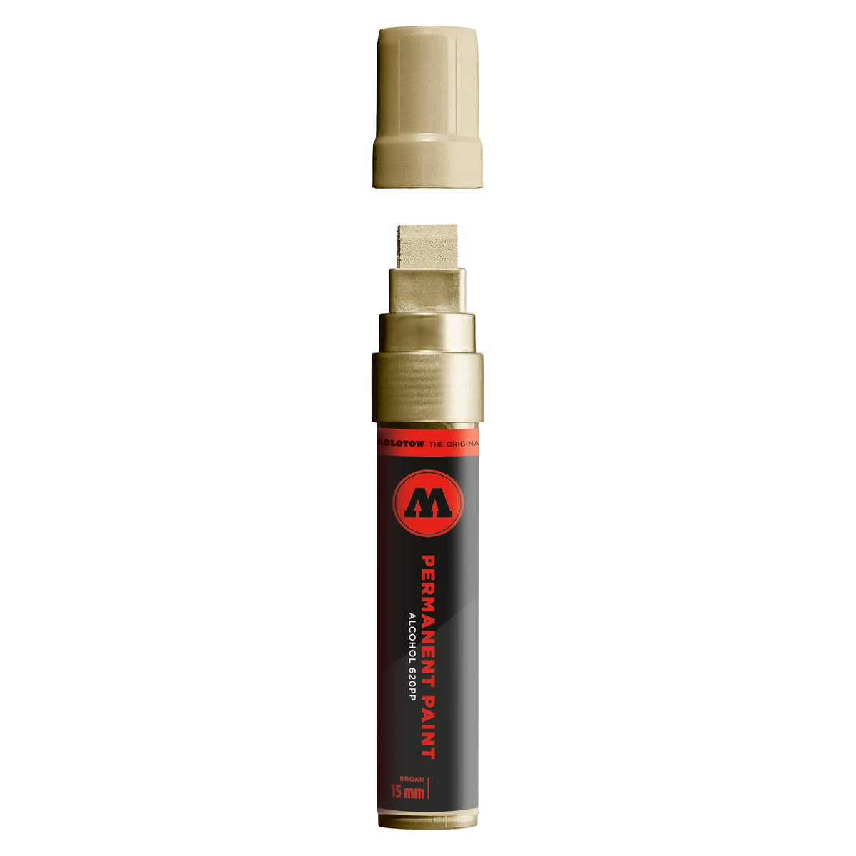 Molotow Permanent Paint 620PP Marker Metallic Goud - Alcoholmarker 15 mm