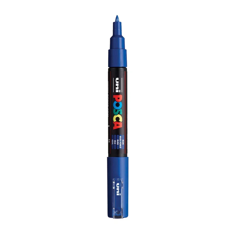 Posca PC-1MC Verfstift Blauw - Acrylmarker Extra Fijn