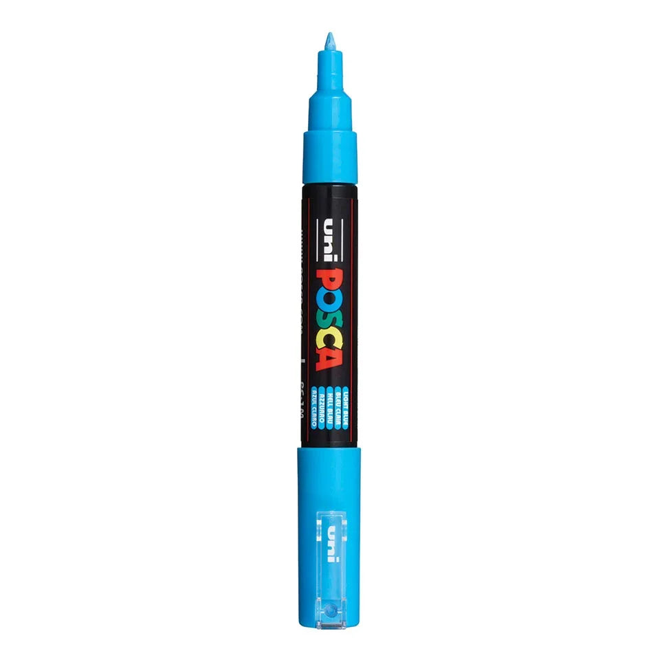 Posca PC-1MC Verfstift Licht Blauw - Acrylmarker Extra Fijn