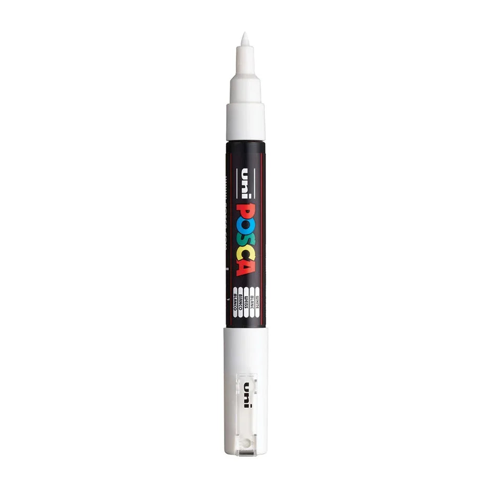 Posca PC-1MC Verfstift Wit - Acrylmarker Extra Fijn