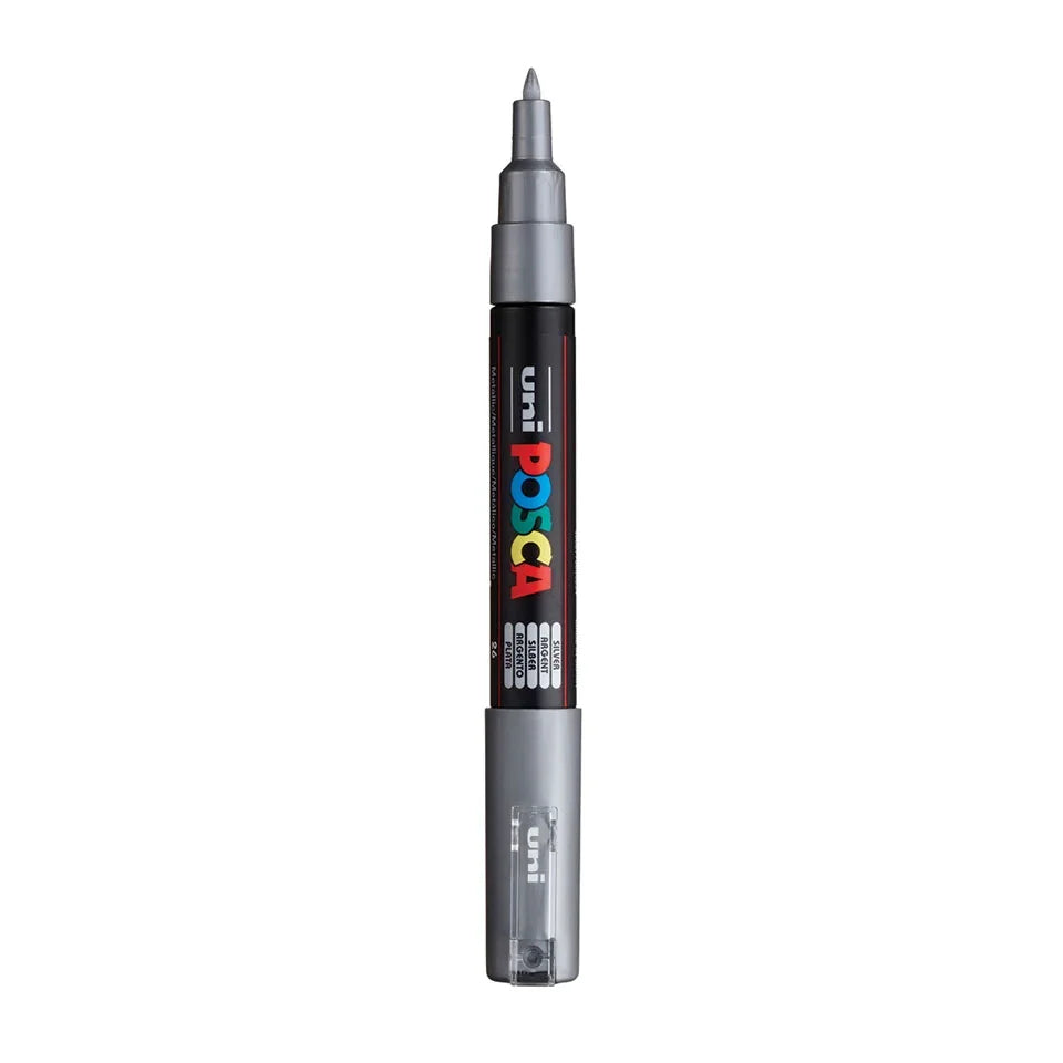Posca PC-1MC Verfstift Zilver - Acrylmarker Extra Fijn