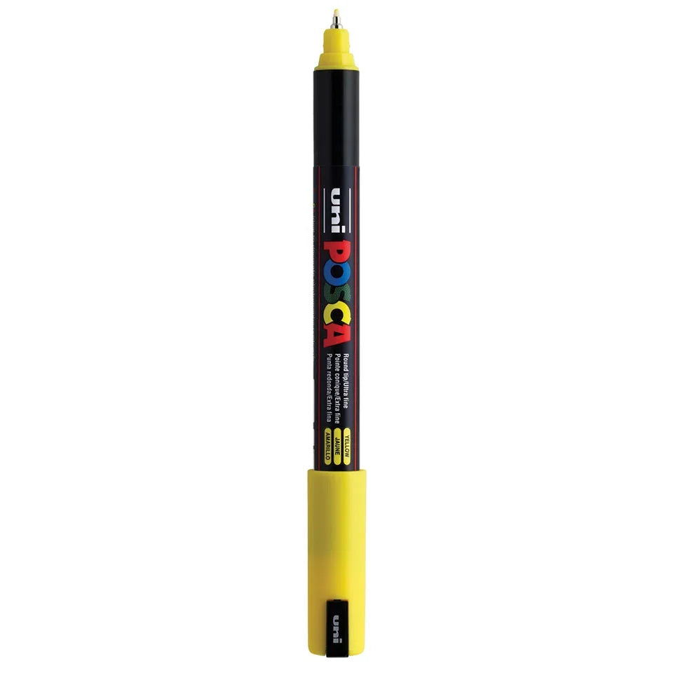 Posca PC-1MR Verfstift Geel - Acrylmarker Ultra Fijn
