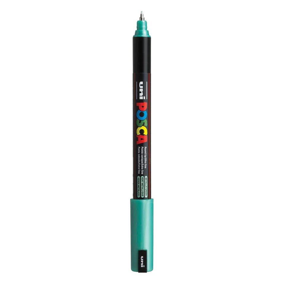Posca PC-1MR Verfstift Metallic Groen - Acrylmarker Ultra Fijn