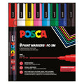 Posca PC-3M Verfstift Set Standaard Kleuren 8 Stuks - Acrylmarker Fijn