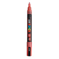 Posca PC-3M Verfstift Glitter Rood - Acrylmarker Fijn