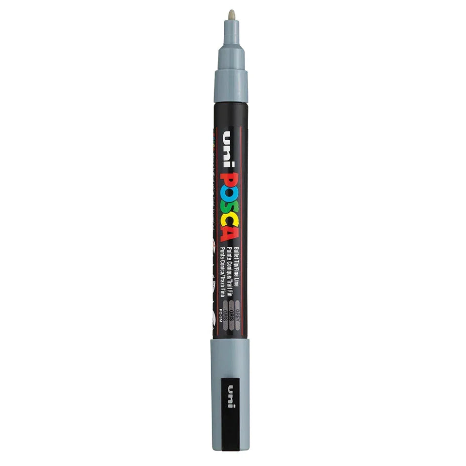 Posca PC-3M Verfstift Grijs - Acrylmarker Fijn