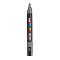 Posca PC-5M Verfstift Diep Grijs - Acrylmarker Medium