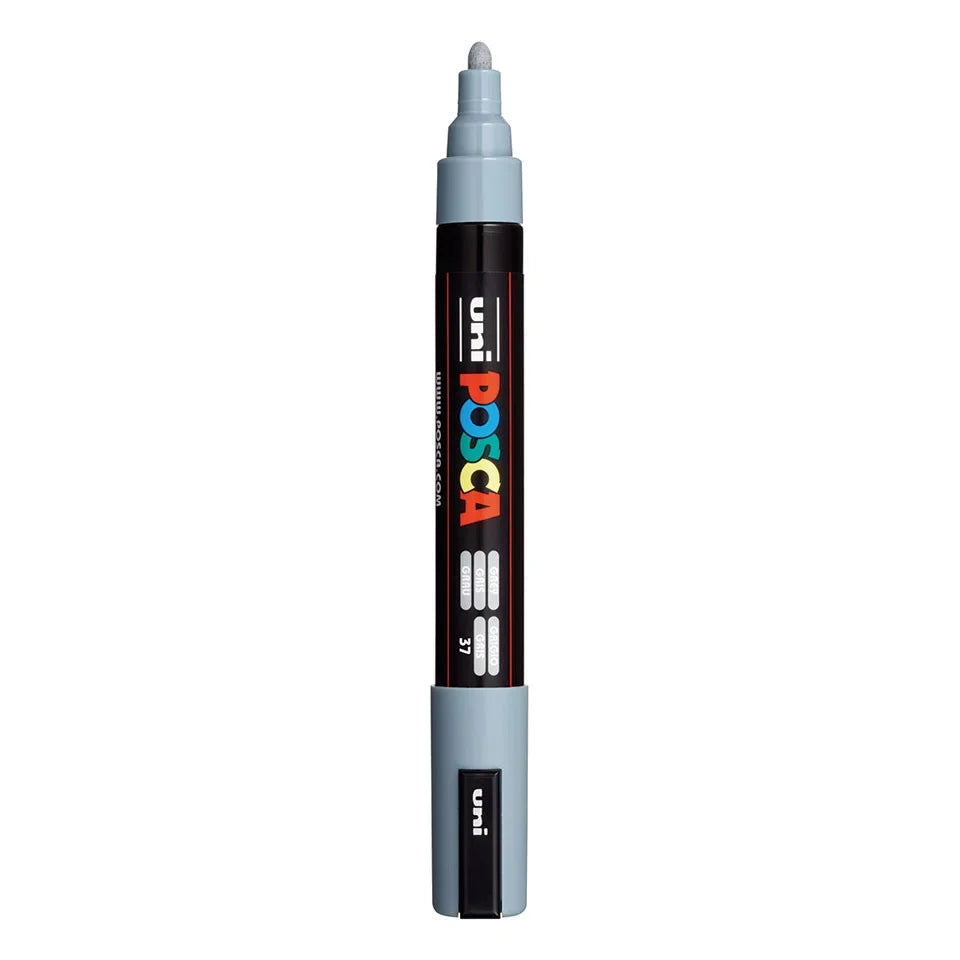 Posca PC-5M Verfstift Grijs - Acrylmarker Medium