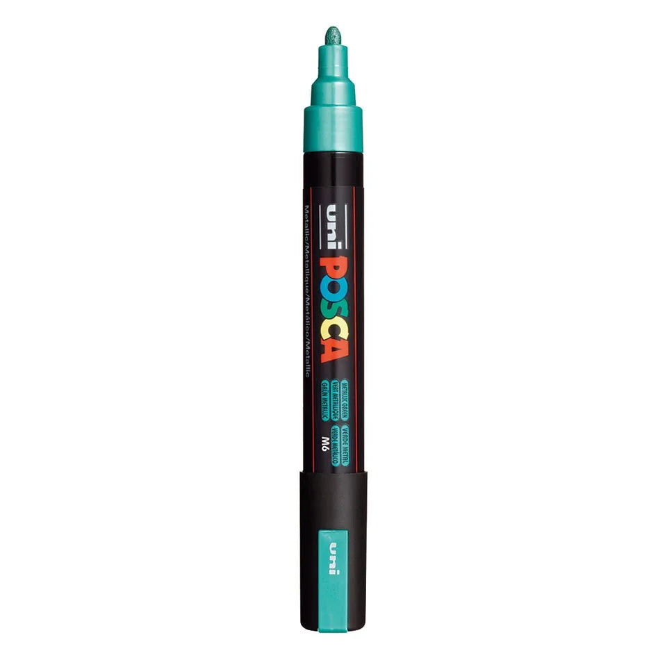 Posca PC-5M Verfstift Metallic Groen - Acrylmarker Medium