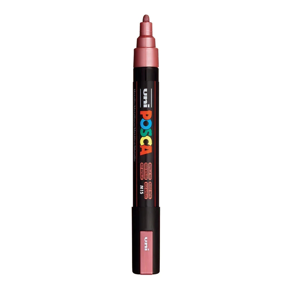Posca PC-5M Verfstift Metallic Rood - Acrylmarker Medium
